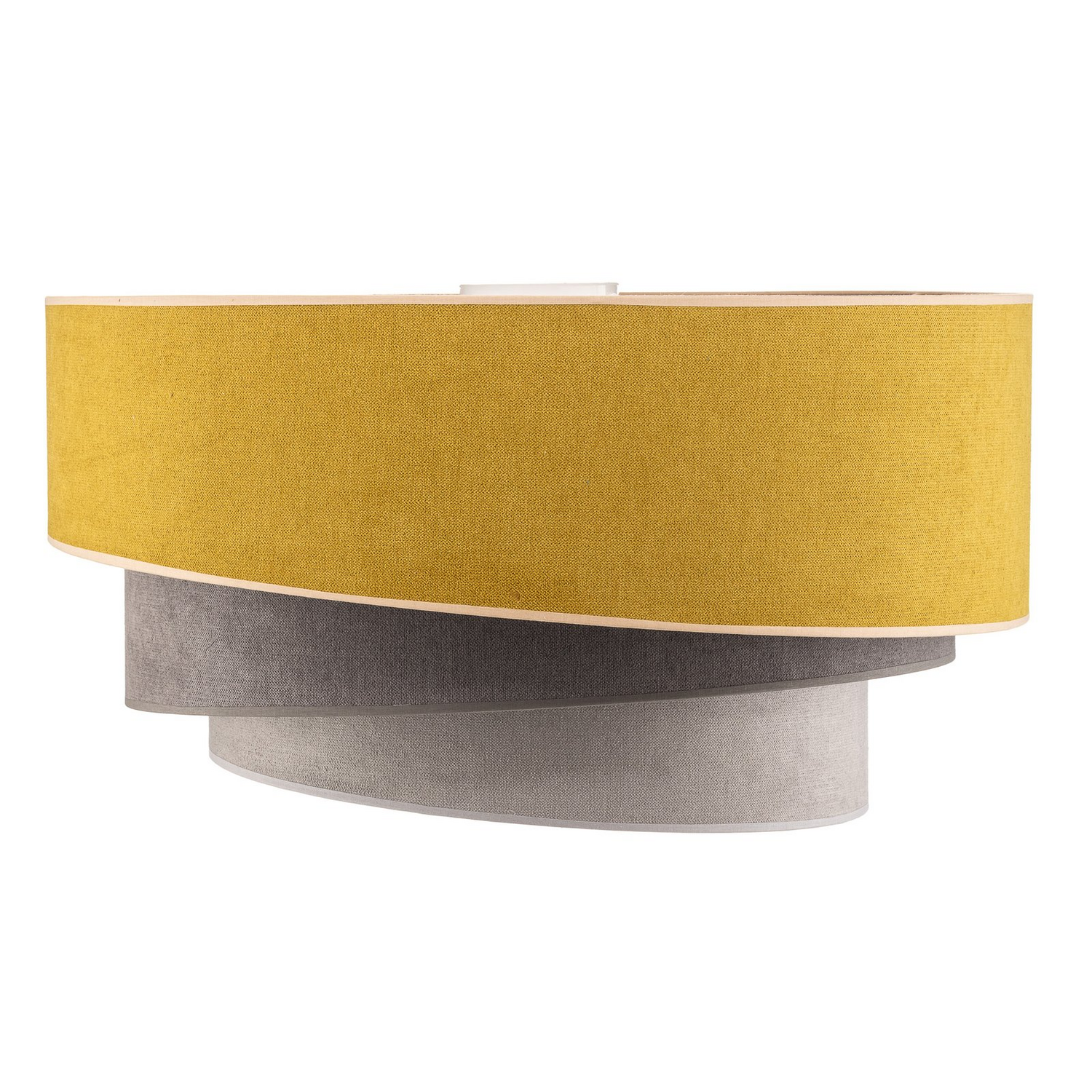 B-Ware Euluna Deckenlampe Pastell Trio Deko Deckenlampe E27 ø 60cm Senf Grau Hellgrau