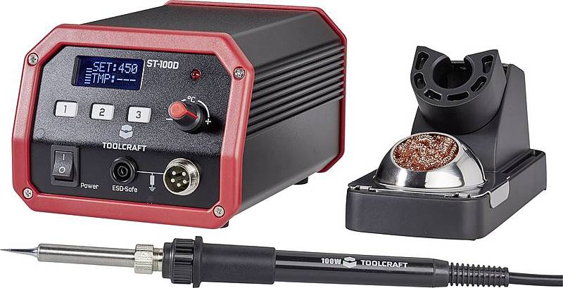 B-Ware Toolcraft St 100 D Lötstation Digital 100 W 150 Bis 450 °C Inkl. Lötspitze Löten