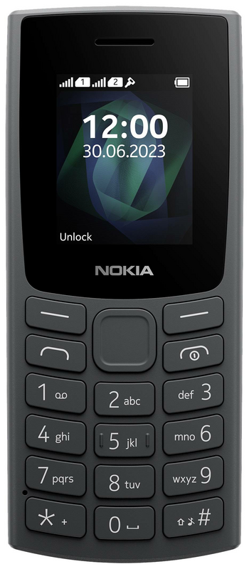 B-Ware Nokia 105 Edition 2023 Dual Sim Handy Charcoal Micro Usb 32 Mb 1.77 Zoll Tasten