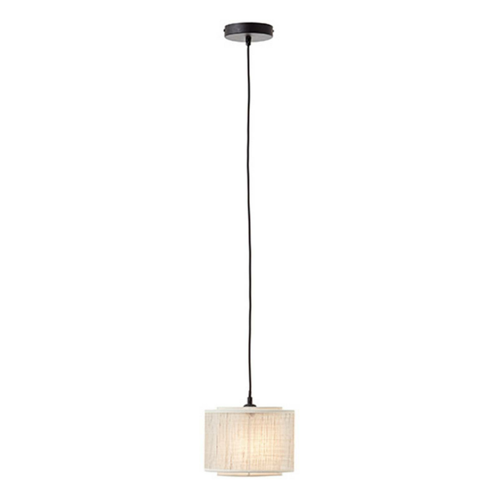 Brilliant Hängeleuchte Odar Deckenlampe Lampe Textilschirm E27 schwarz beige