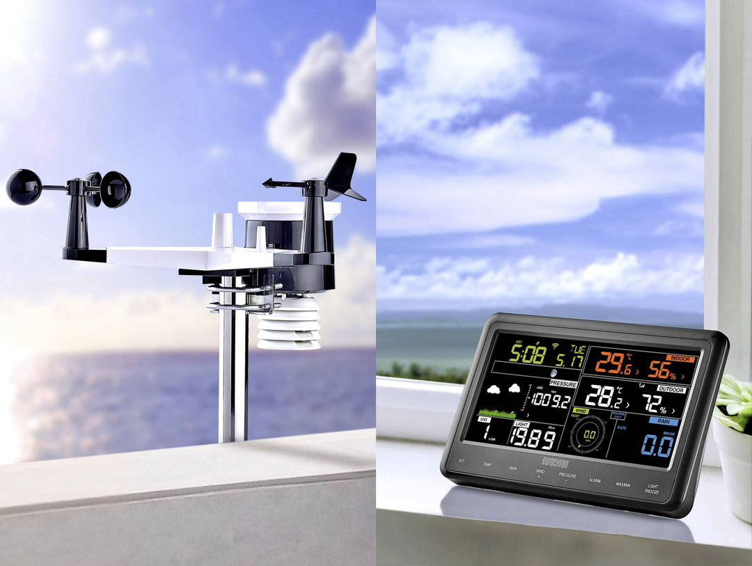 Eurochron Funk Wetterstation Efws 29 Wettermessstation Vorhersage App Wifi Funk B-Ware