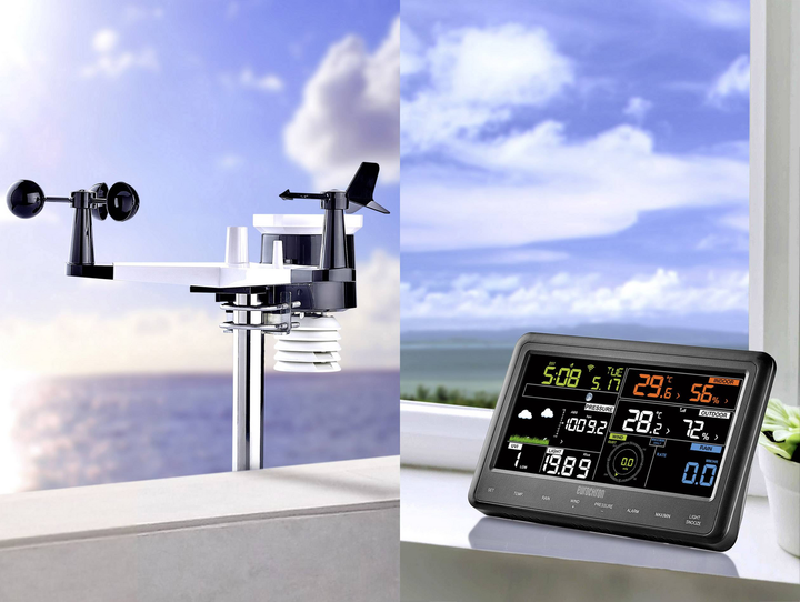 Eurochron Funk Wetterstation Efws 29 Wettermessstation Vorhersage App Wifi Funk B-Ware