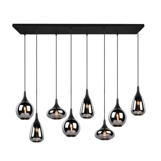 B-Ware Trio Lighting Hängeleuchte Lumina Pendelleuchte Deckenlampe 8 Flmg E14 Schw963