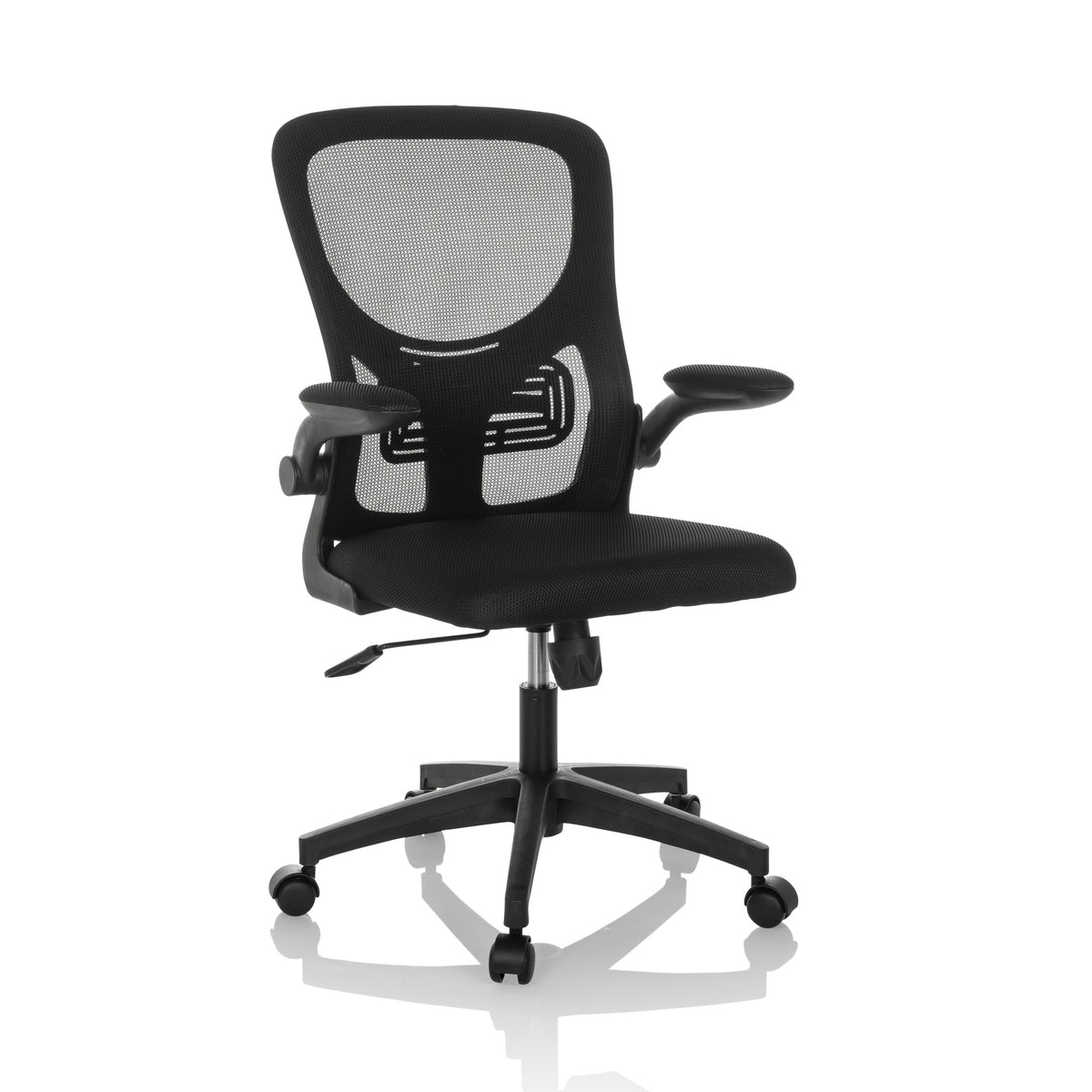 hjh OFFICE Bürostuhl Drehstuhl BELIO Netz Stoff schwarz Stuhl Möbel PC-Stuhl - 4064323037866
