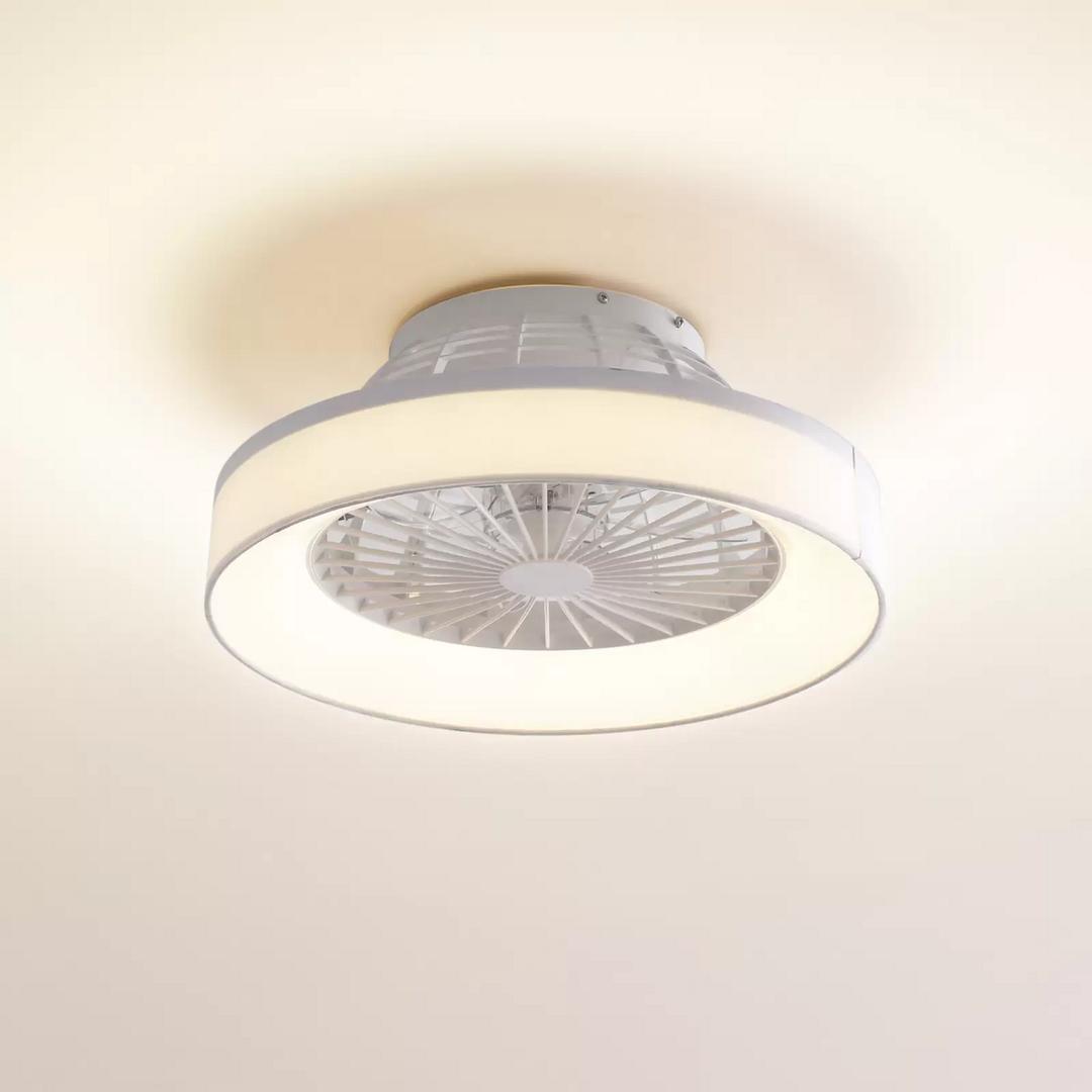 Lindby LED-Deckenventilator Mace Ventilator Deckenventilator weiß leise Ø 47507