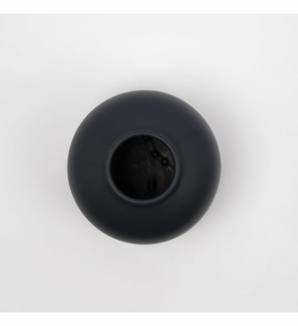 Raawii Vase Omar Dunkelblau Vase Blumenvase Tischvase Steingutvase Steingut B-Ware