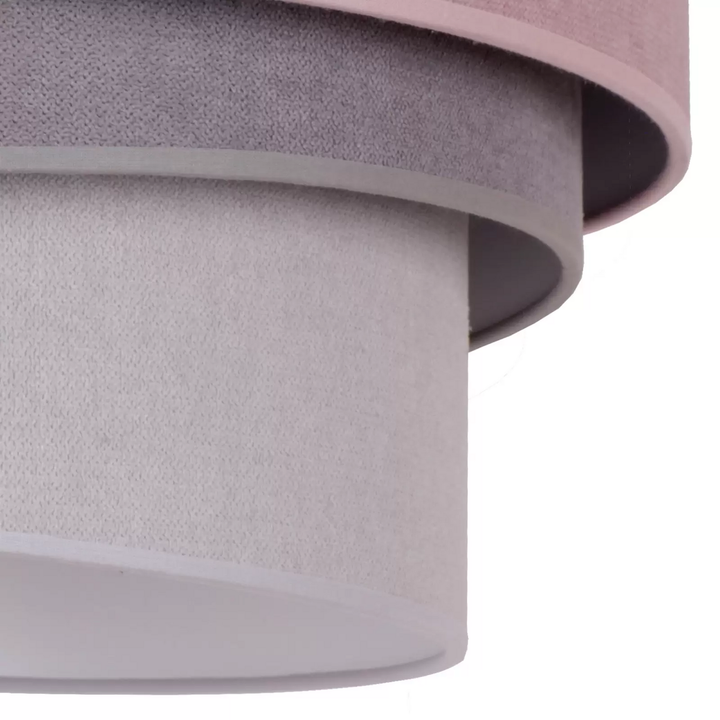 Euluna Deckenlampe Pastell Trio Deckenleuchte Leuchte Ø 60cm pink grau hellgrau