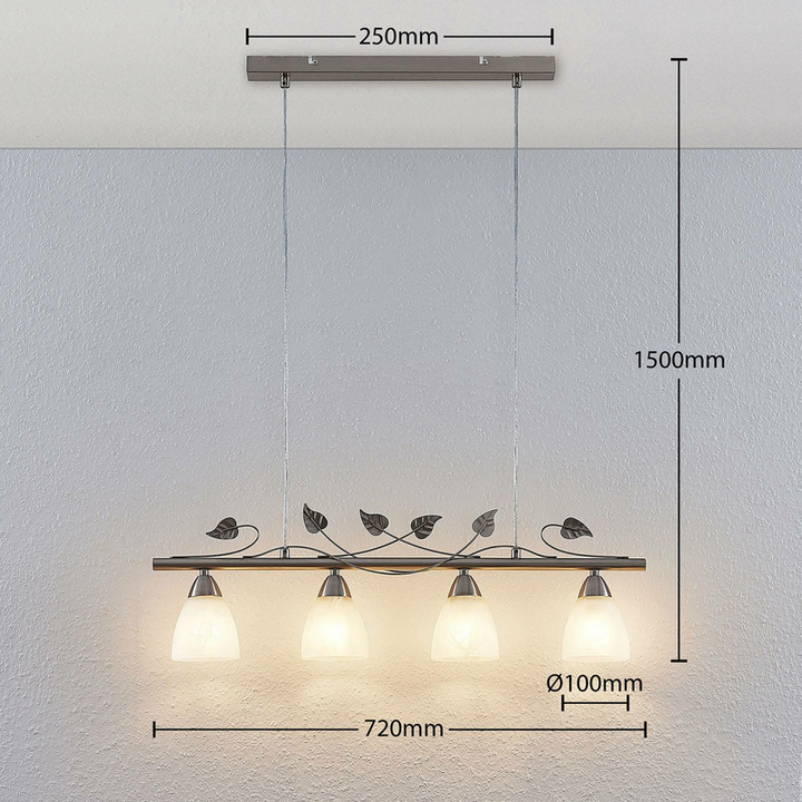 Lindby Yannie LED-Balkenpendelleuchte Pendelleuchte Hängeleuchte Lampe 4-flammig