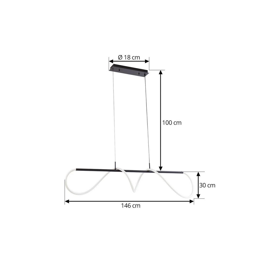 Lucande Kisune Led Hängeleuchte Hängelampe Leuchte Lampe Pendelleuchte Licht914 B-Ware - 4251911794717