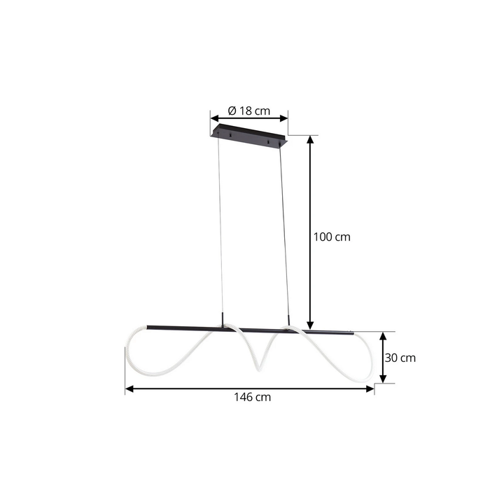 Lucande Kisune Led Hängeleuchte Hängelampe Leuchte Lampe Pendelleuchte Licht914 B-Ware - 4251911794717