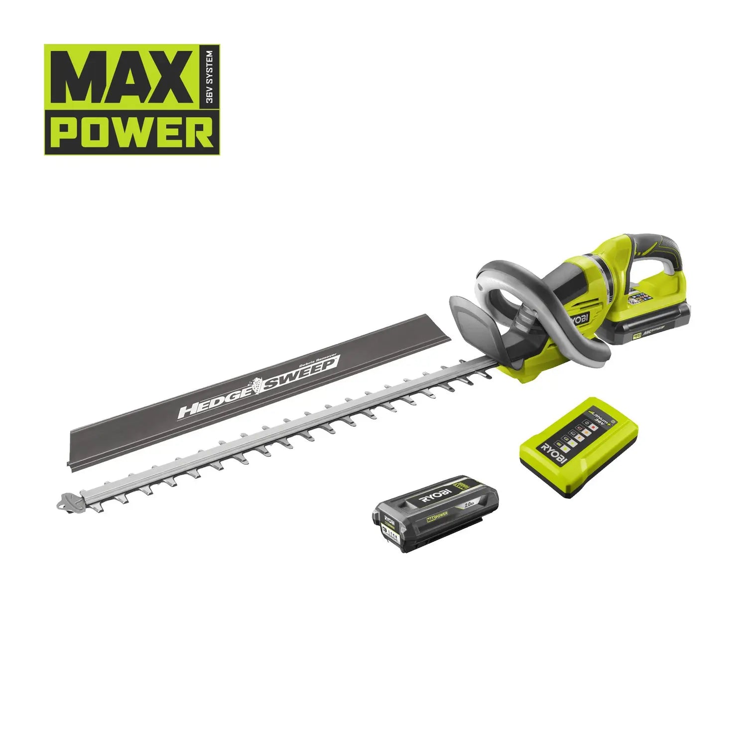 B-Ware Ryobi Akku Heckenschere 36 V Max Power Rht36 C61 R20 S 60cm 1x 2 Ah Akku Ladegerät - 4892210184542