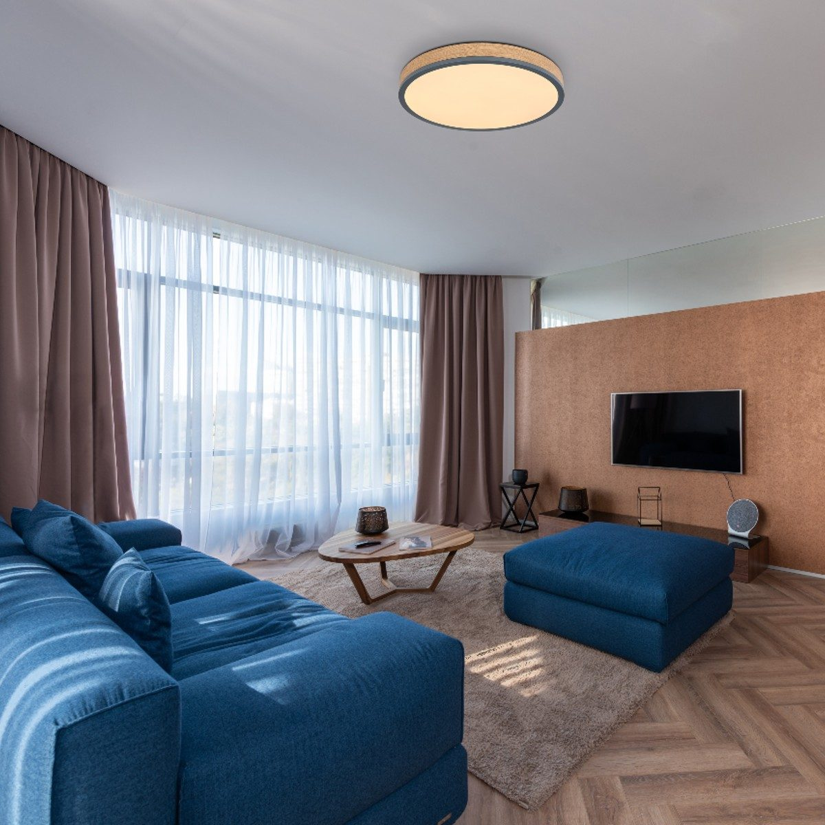 B-Ware Globo Deckenleuchte Doro Cct Rund Deckenlampe Deckenlicht Deckenleuchte Leuchte