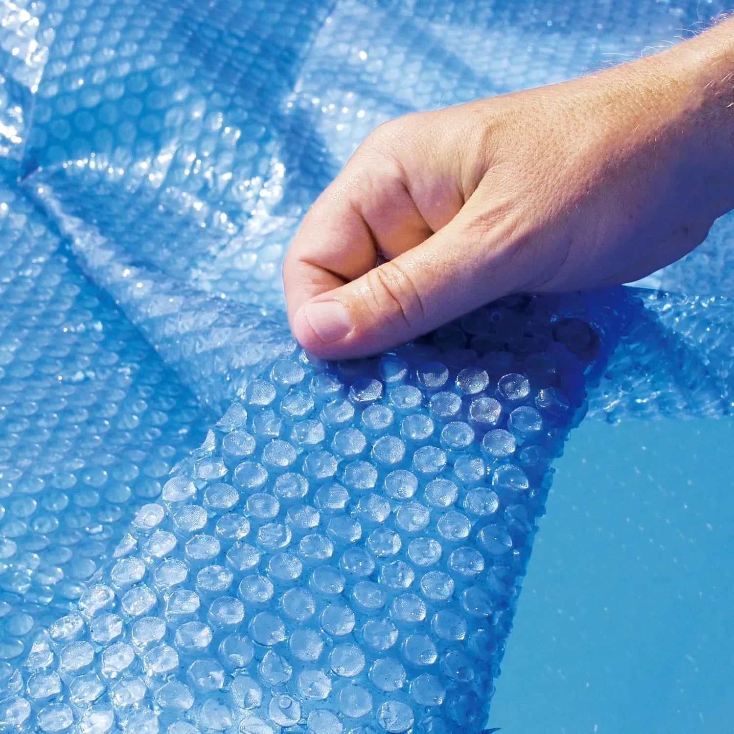 B-Ware Funsicle Poolabdeckung Solarplane Abdeckung Pooldecke Blau Rund 4,57 Meter - 4894906009795