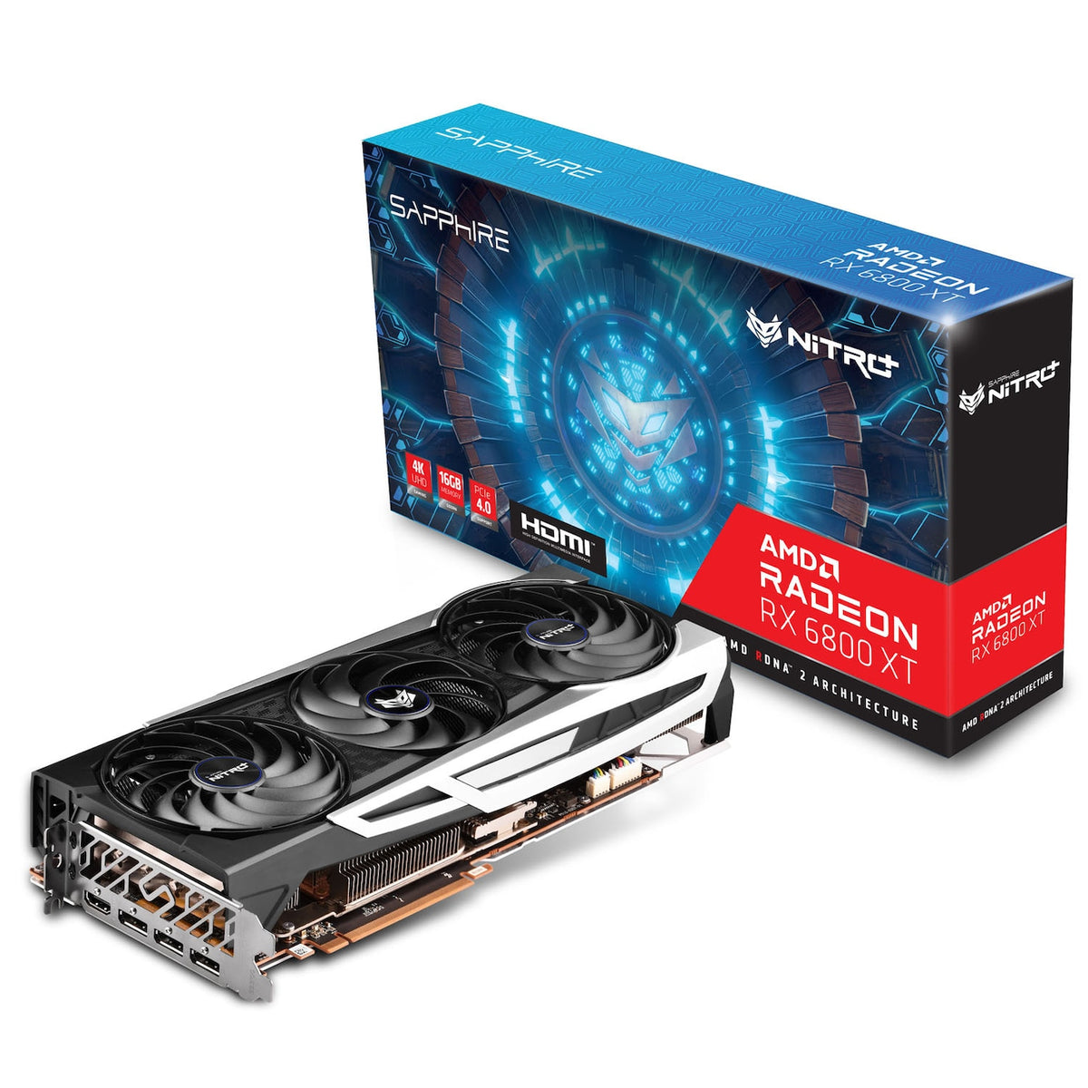 SAPPHIRE NITRO+ Radeon RX 6800 XT Grafikkarte Videokarte AMD GDDR6 16GB PCI - 4895106289925
