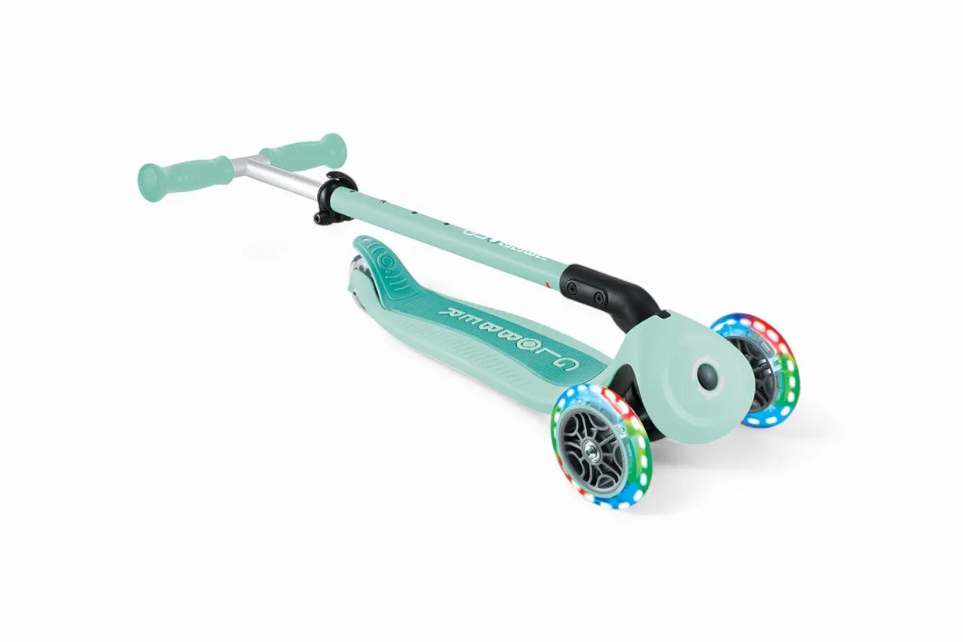 B-Ware Globber Kinderfahrzeug Dreirad Laufrad Roller Mint Go Up Active Lights Klappbar - 4895224412076