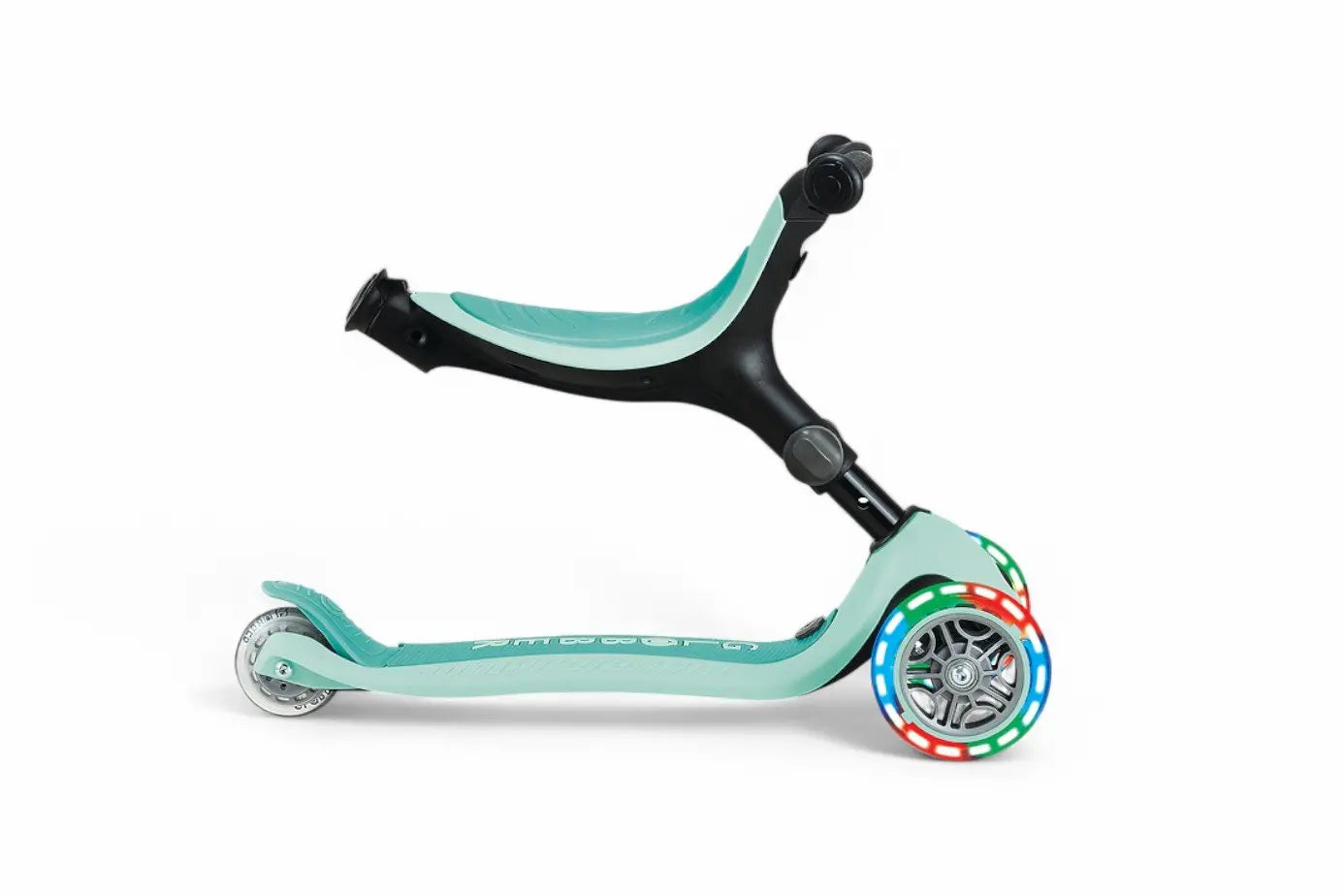 B-Ware Globber Kinderfahrzeug Dreirad Laufrad Roller Mint Go Up Active Lights Klappbar - 4895224412076