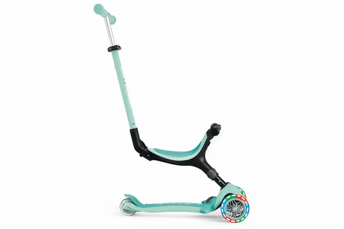 B-Ware Globber Kinderfahrzeug Dreirad Laufrad Roller Mint Go Up Active Lights Klappbar - 4895224412076