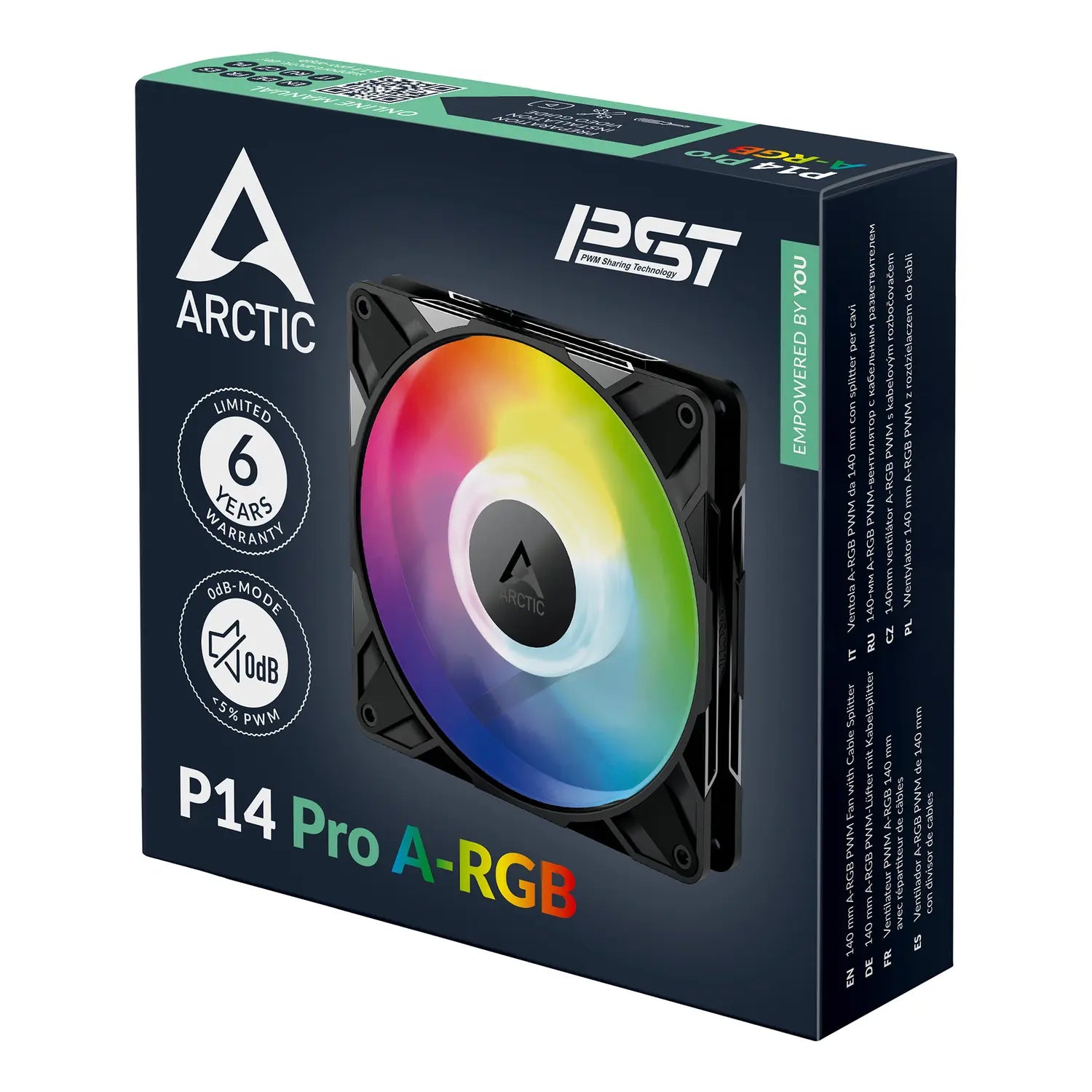 B-Ware Arctic Lüfter Ventilator Gehäuselüfter A Rgb Pwm 140 Mm P14 Pro - 4895265000393