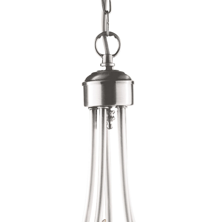 Searchlight Kronleuchter Maypole satin silber fünfflammig Deckenlampe Lampe Deko
