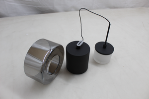 Suspension LED Paul Neuhaus Rika, verre noir, intensité variable, 15 cm