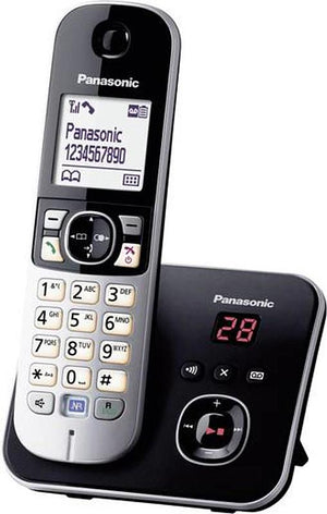B-Ware Panasonic Kx Tg6821 Telefon Festnetztelefon Schnurlos Anrufbeantworter Schwarz