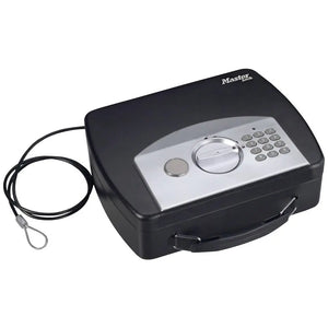 B-Ware Master Lock P40020 Dokumentenkassette Geldkassette Stahl Schwarz 2,17 Liter