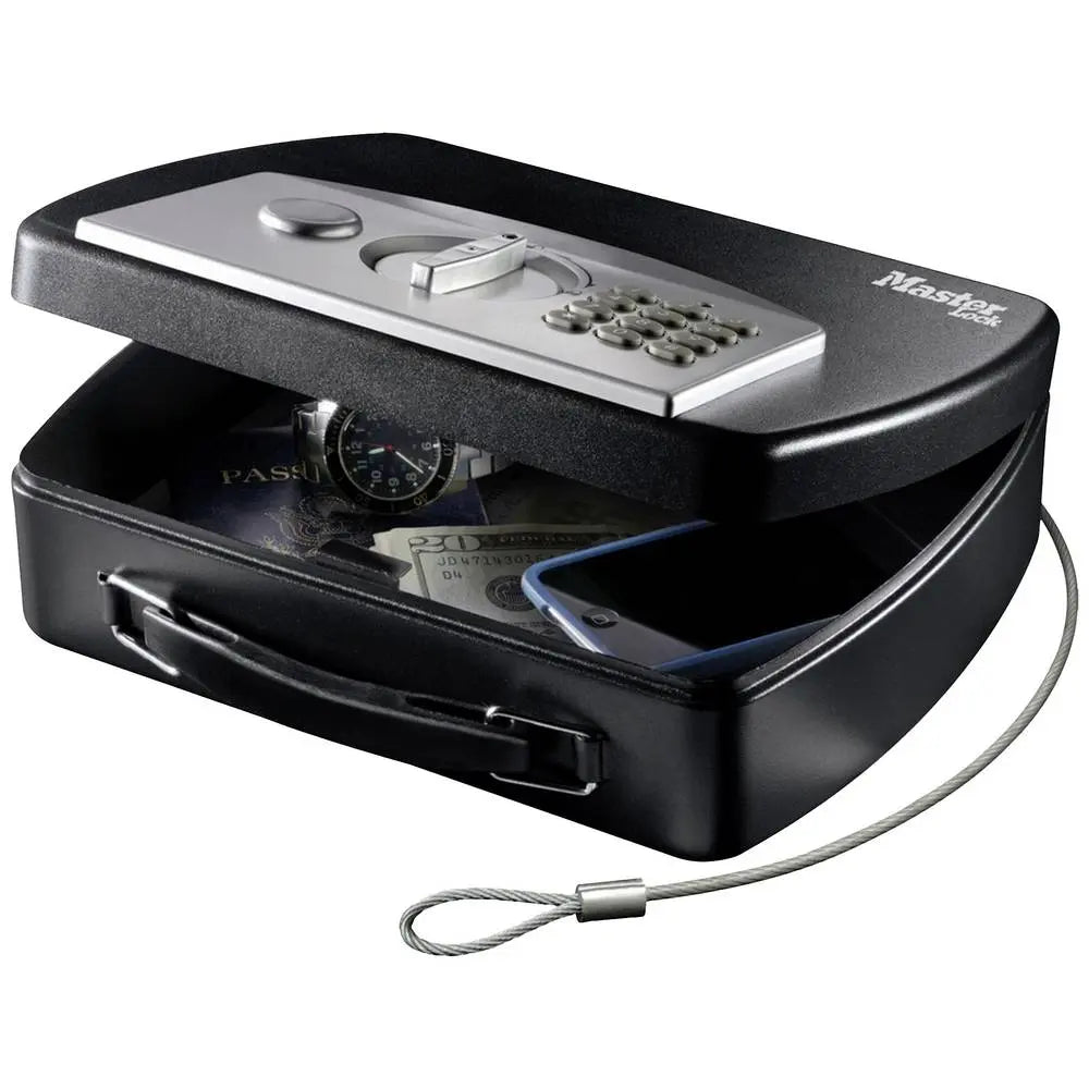 B-Ware Master Lock P40020 Dokumentenkassette Geldkassette Stahl Schwarz 2,17 Liter  - 49074025694