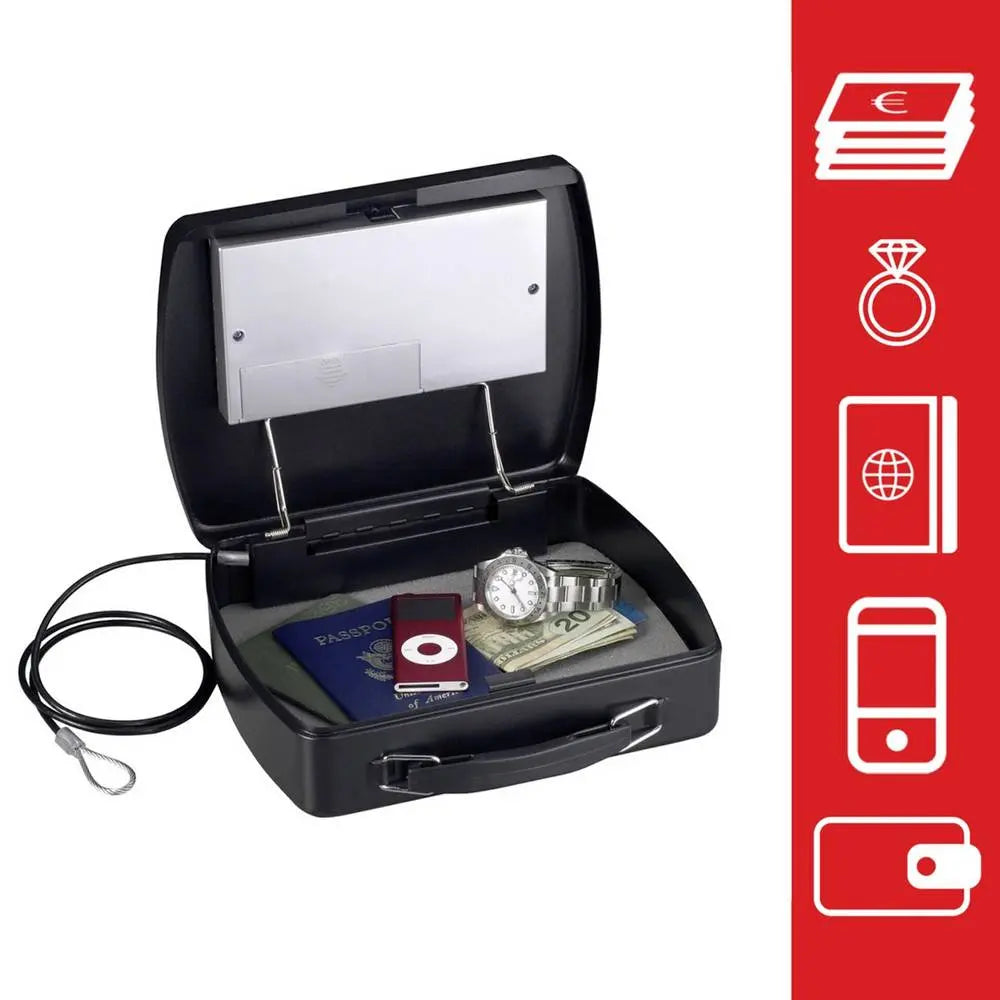 B-Ware Master Lock P40020 Dokumentenkassette Geldkassette Stahl Schwarz 2,17 Liter  - 49074025694