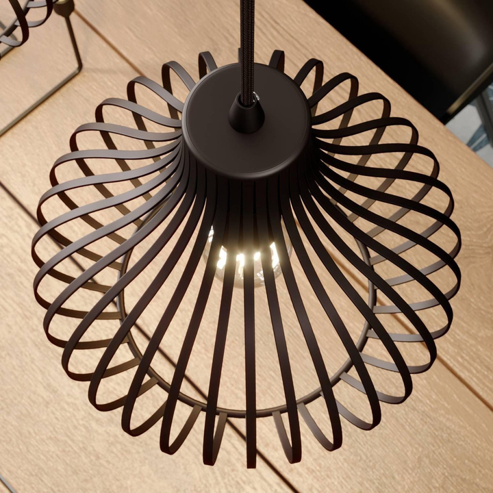 Lindby Frances Hängeleuchte Hängeleuchte Lampe Wohnzimmerlampe 3 Fl. E27 Braun B-Ware