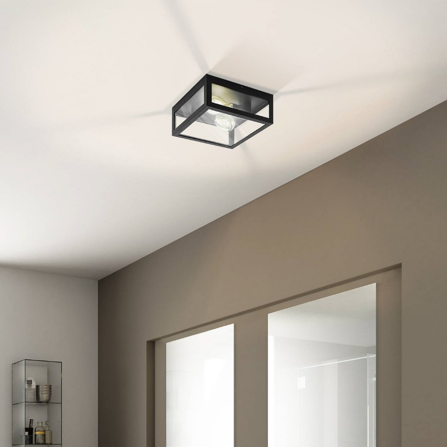 Eglo Bad Deckenlampe Amezola Badezimmerleuchte Deckenlicht Dekodeckenlampe E27 B-Ware