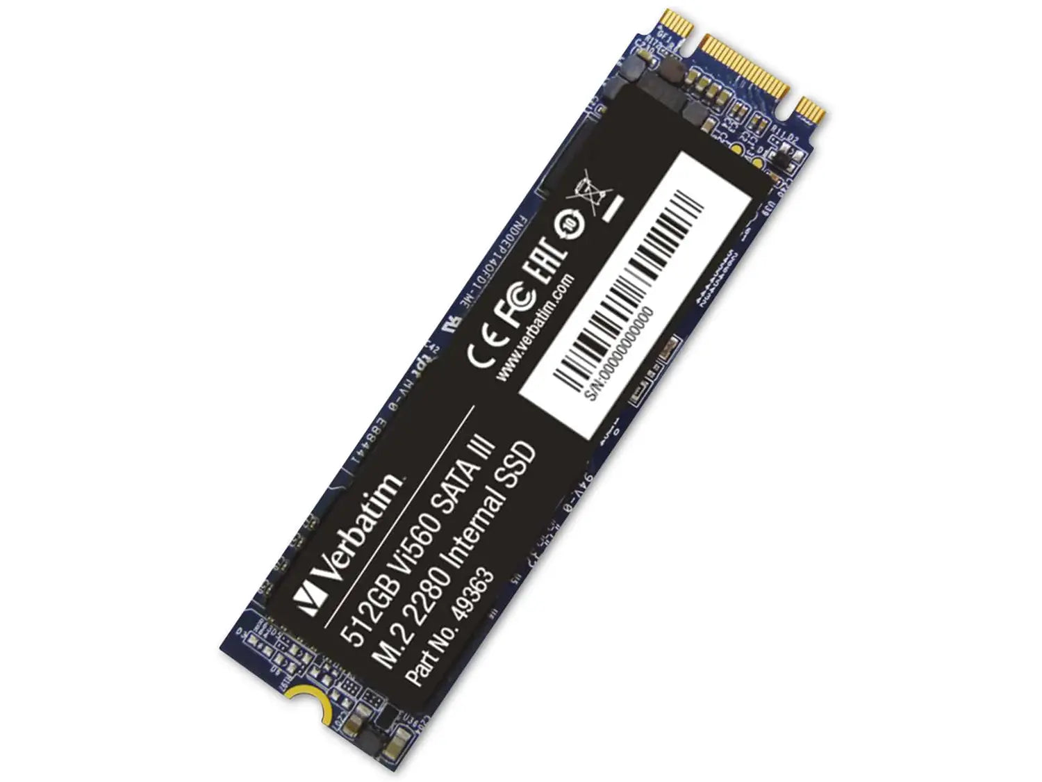 Verbatim M2 Ssd Speicherlaufwerk Speicher Festplatte 512 Gb Vi560 Sata Iii Intern B-Ware - 493635204833259