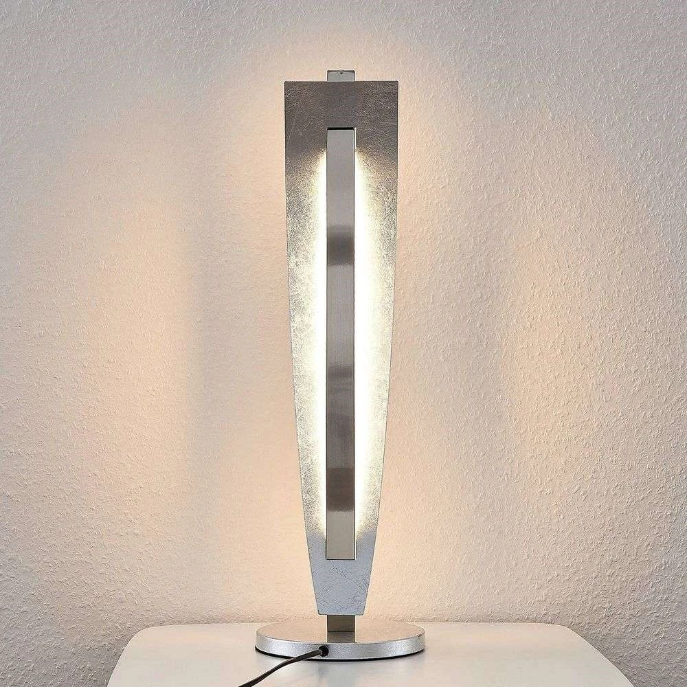 Lucande Led Tischlampe Marija Tischlampe Lampe Leselampe Leuchte 10 W Silber B-Ware