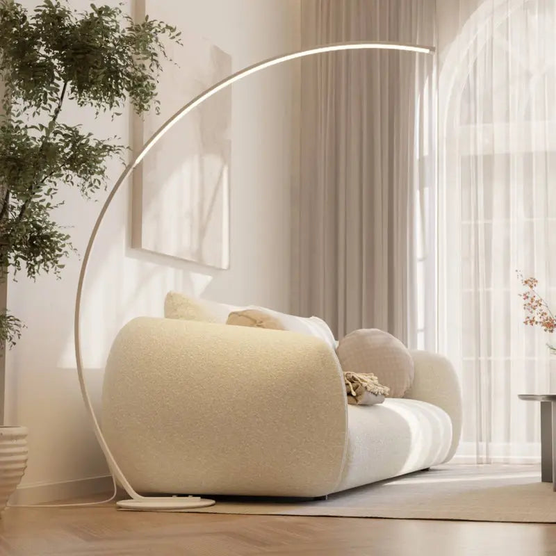 B-Ware Lumière Stehleuchte Bogenlampe Mavea V2 Wi Fi Fernbedienung Weiß Smart Home Led - 49463826153799