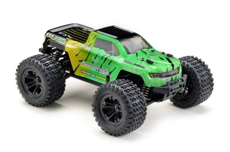 Absima Mini Amt Jaune, Vert Brushed 1:16 RC Model Car Electric Monster Truck RT R 2 B-Stock