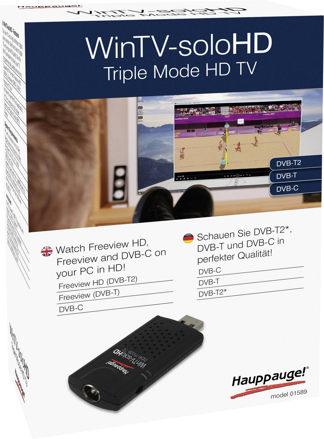 Hauppauge Tv Stick Usb Empfänger Empfang Fernsehstick Fernseher Dvb T Win Tv Solo B-Ware