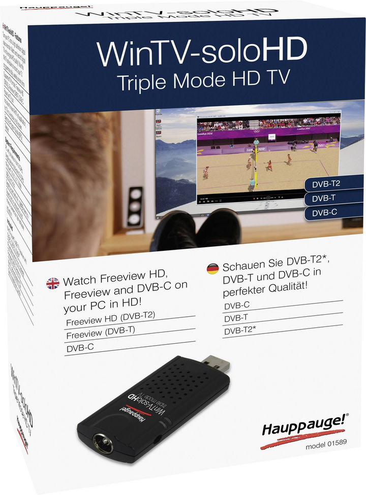 Hauppauge Tv Stick Usb Empfänger Empfang Fernsehstick Fernseher Dvb T Win Tv Solo B-Ware