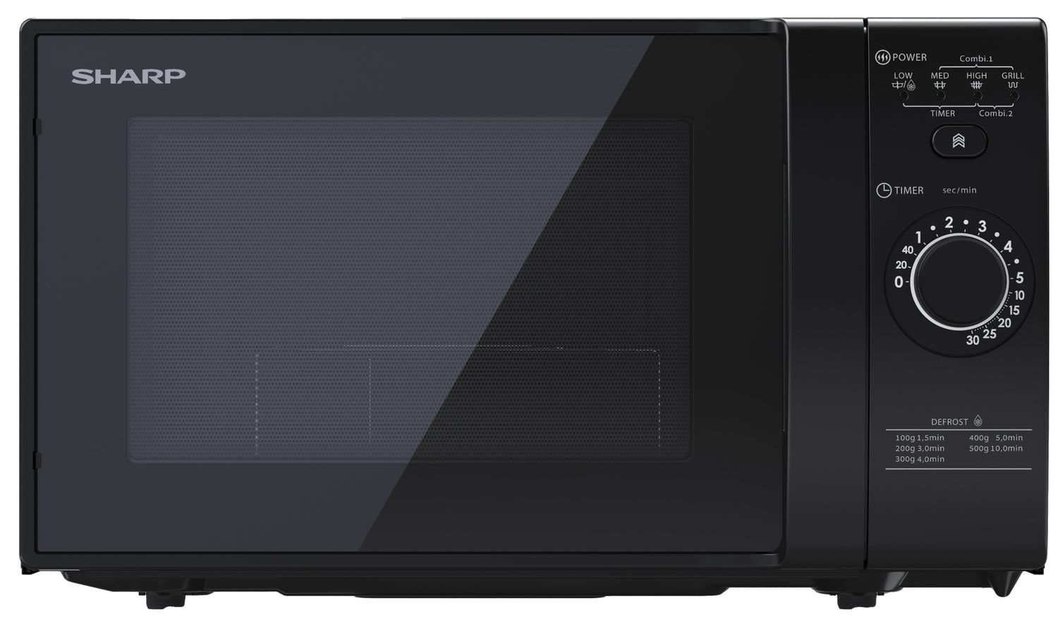 Sharp Mikrowelle Ofen Mikrowellengerät Küchengerät 20 L 800 W Yc Gg02 E B Schwarz  B-Ware - 4974019171258