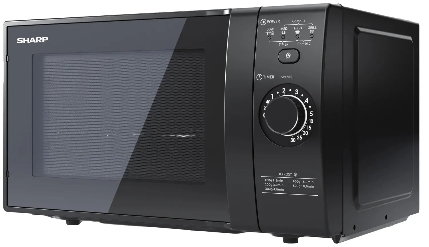 Sharp Mikrowelle Ofen Mikrowellengerät Küchengerät 20 L 800 W Yc Gg02 E B Schwarz  B-Ware - 4974019171258