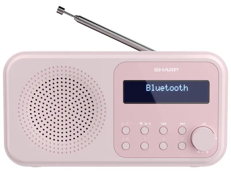 Sharp Dab+/Fm Radio Empfänger Digitalradio Bluetooth Usb Rosa B-Ware - 4974019204529