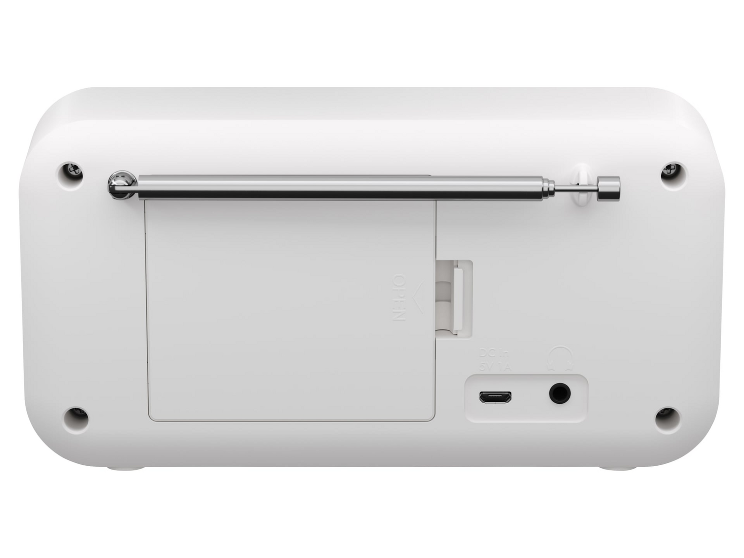 Sharp Dab+/Fm Radio Empfänger Hauptgerät Usb Bluetooth Weiß B-Ware