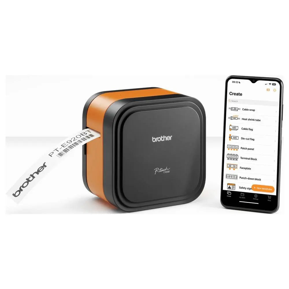 B-Ware Brother Etikettendrucker Beschriftungsgerät Bluetooth Wärmeübertragung 360 Dpi - 4977766847841