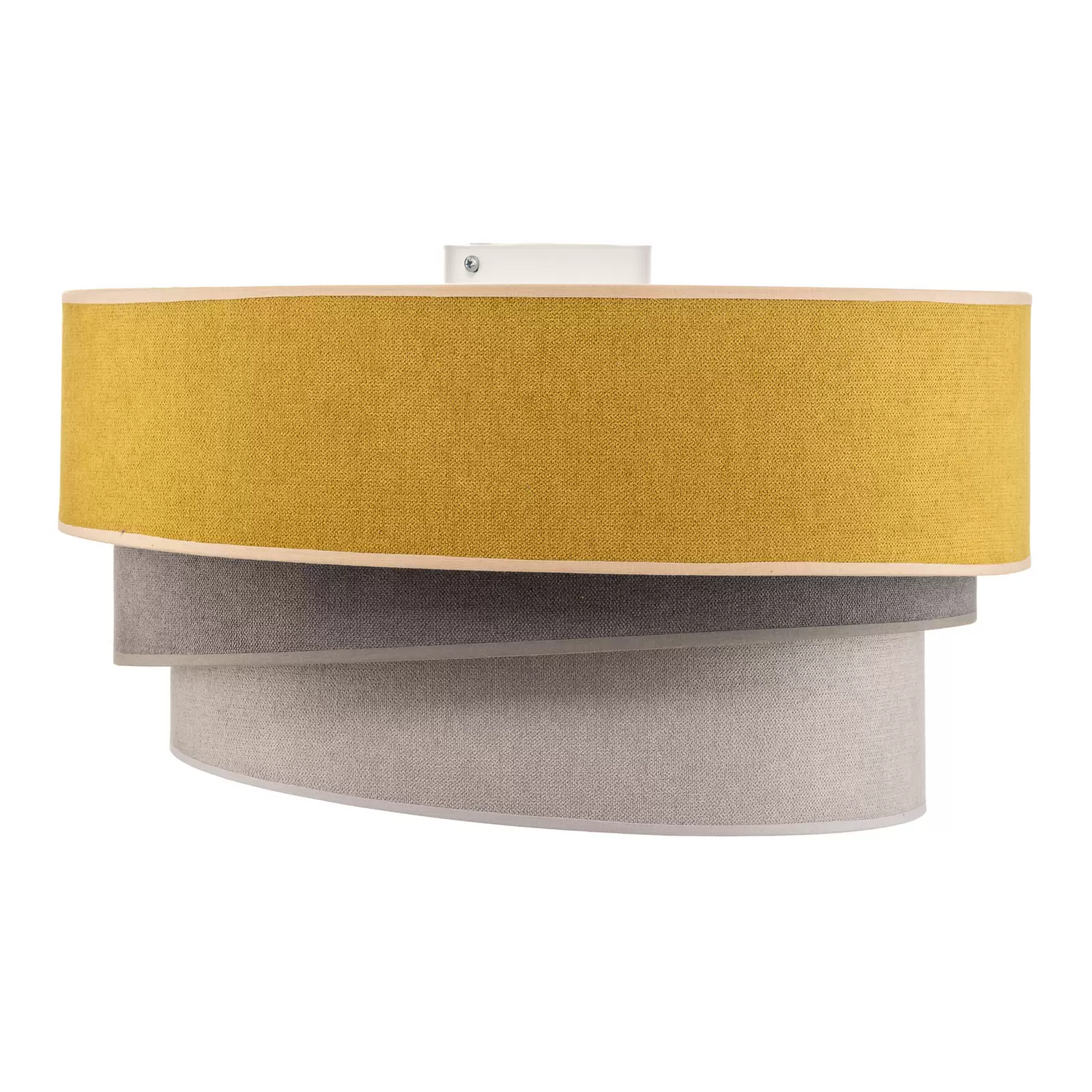 B-Ware Euluna Deckenlampe Pastell Trio Deckenlicht Lampe E27 ø45cm Senf Grau Hellgrau