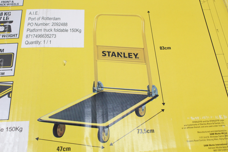 Stanley by Black & Decker Plattformwagen Pritsche klappbar Traglast max. 150 kg