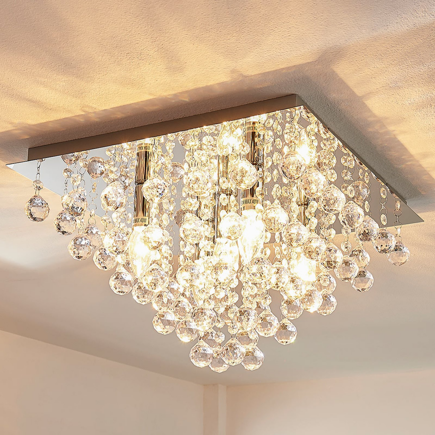 B-Ware Lindby Annica Deckenlampe Deckenleuchte Lampe Leuchte Licht Acrylbehang Sil33