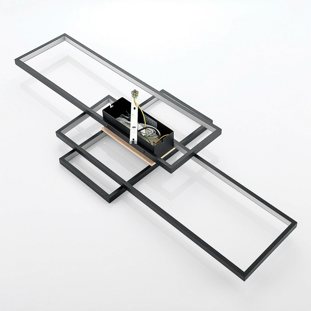 Lindby Emiljan Led Deckenlampe Hängelampe Lampe Leuchte Led 35 W Alu Schwarz Matt B-Ware - 4251096574821