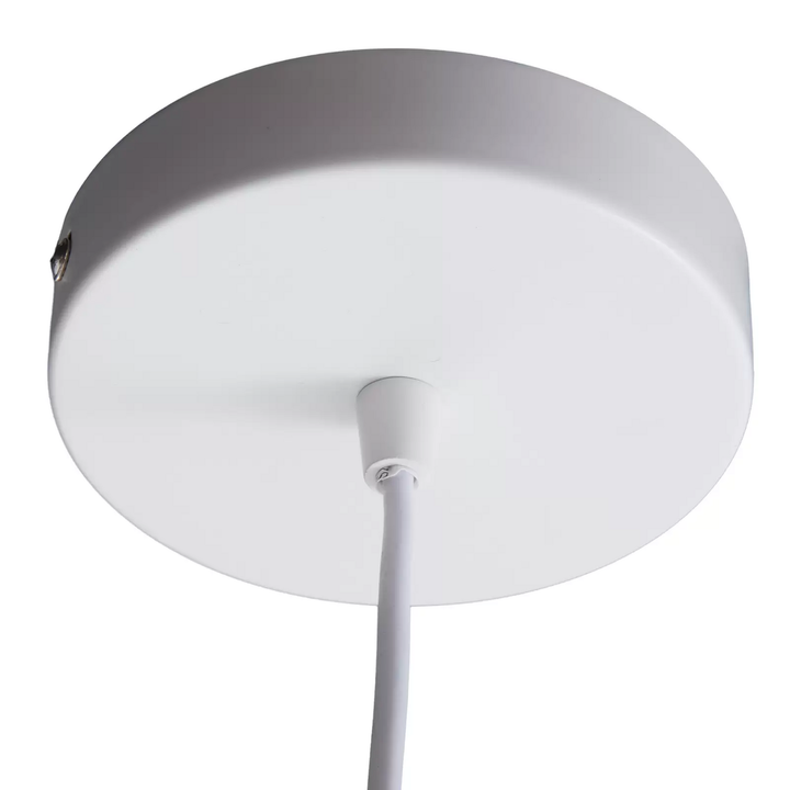 Lindby Hängeleuchte Heven, ø 50 Cm Weiß Kunststoff E27 Deckenlampe Lampe Leuchte B-Ware