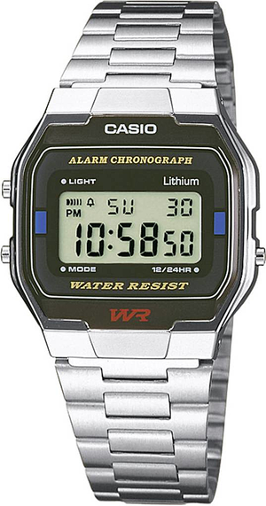 B-Ware Casio Chronograph Armbanduhr A163 Wa 1 Qes (L X B X H) 36.8 X 33 X 9.1 Mm Silber