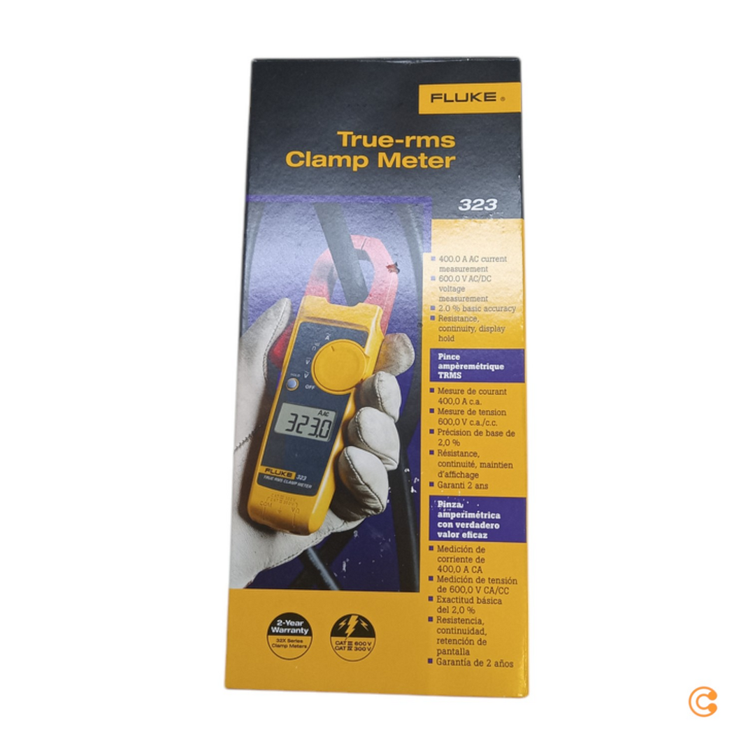 Fluke 323 Stromzange Hand-Multimeter Strommesser Strommesszange DEFEKTWARE