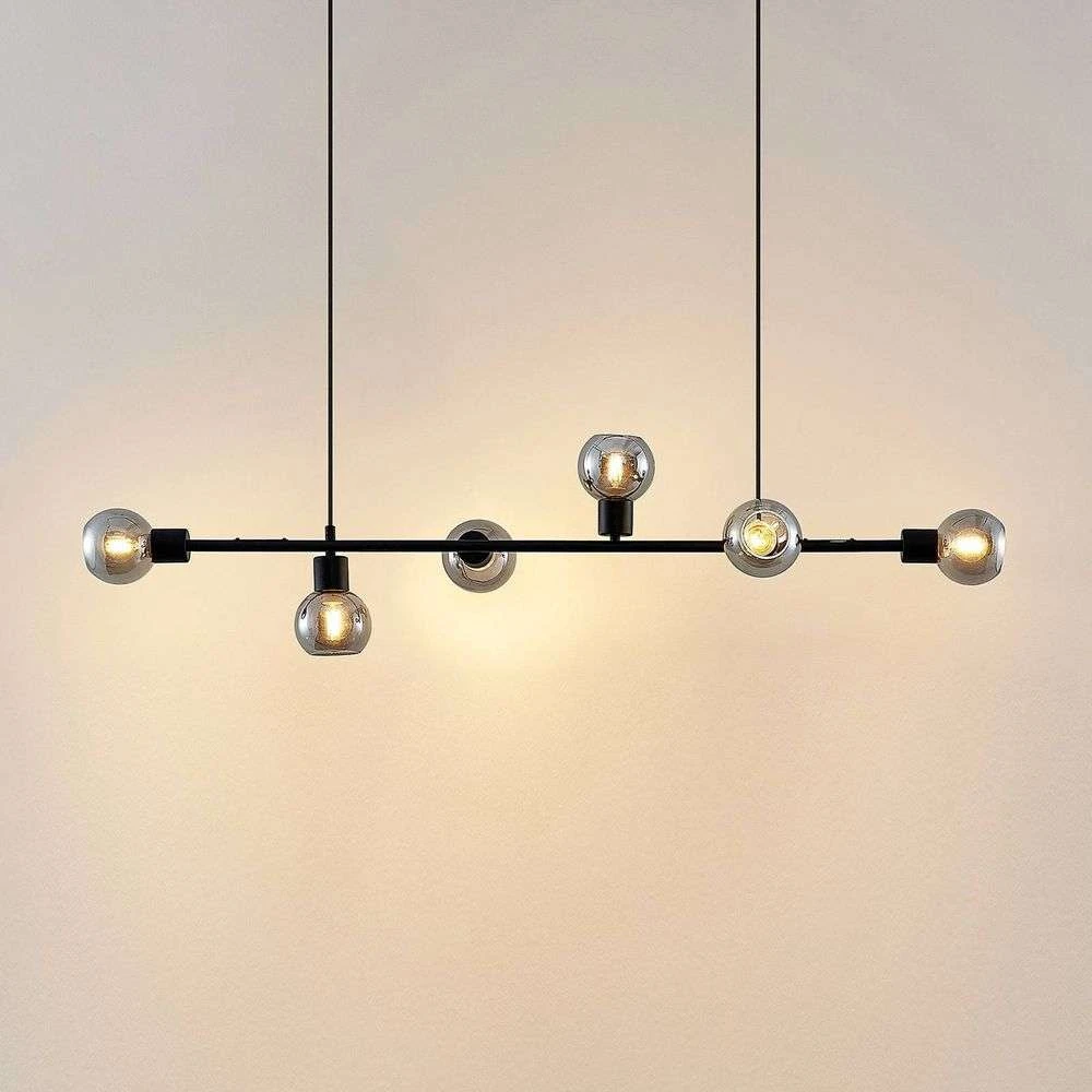Lindby Biscala Led Pendelleuchte Leuchte Lampe Deckenlampe E14 Schwarz Rauch301 B-Ware - 4251911720044