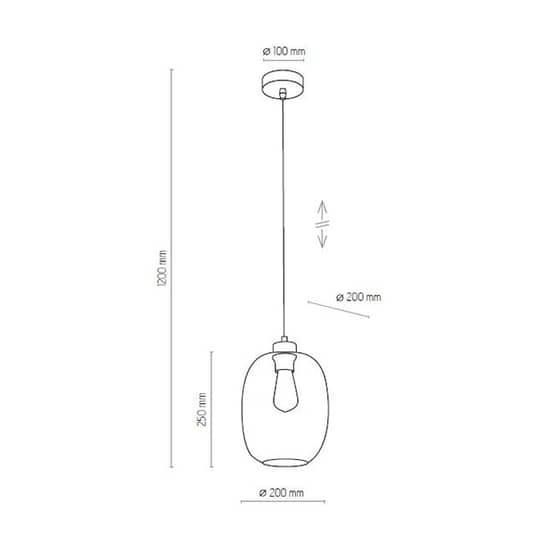 Euluna Hängeleuchte Elio Hängelampe Pendelleuchte Pendellampe Lampe Hängelicht